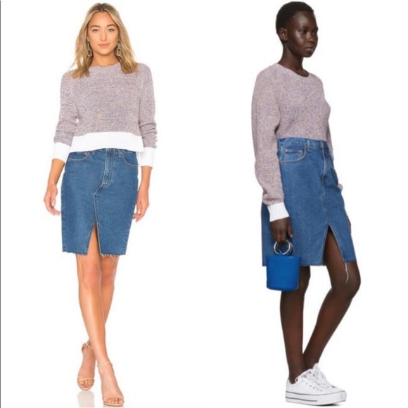 Rag and Bone Suji Skirt in Vintage Bloo wash - Picture 6 of 9